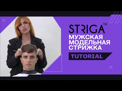 Видео: Мужская модельная стрижка. Школа Парикмахеров STRIGA ™