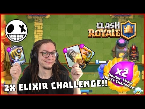 Видео: ПЪЛНА ЛУДНИЦА! - Clash Royale Double Elixir Challenge #1