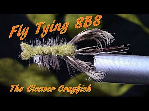 Видео: Вязание мушек для ловли рака Клоузера, удивительного малоротого и форелевого рака