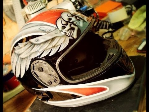 Видео: Аэрография шлема ArtVorobej