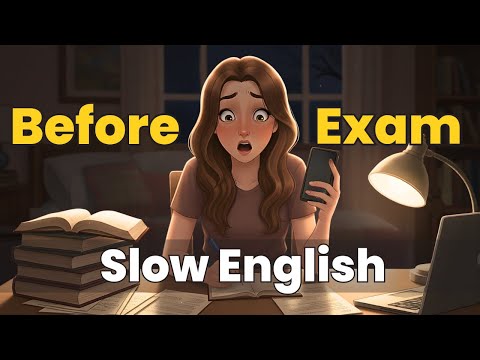 Видео: За день до экзамена 😣 | Медленный английский | Ежедневный разговорный английский