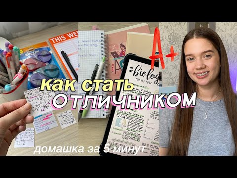 Видео: КАК СТАТЬ ОТЛИЧНИКОМ // Как Хорошо Учиться? // Советы для школы