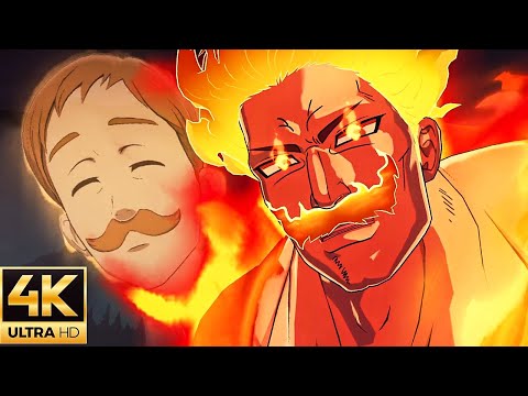 Видео: Ультимативный Эсканор против Короля Демонов! Семь Смертных Грехов: Большой Крест (4K HD английски...