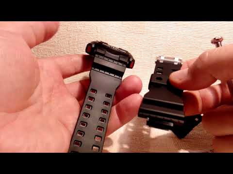 Видео: CASIO GA-100 Замена ремешка.Ремешок с Aliexpress./CASIO GA-100 strap Replacement.Strap  Aliexpress.