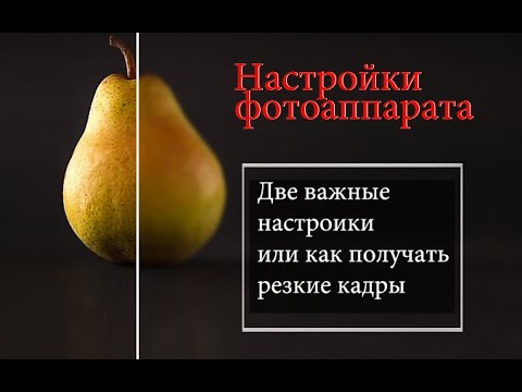 Видео: Настройки фотоаппарата или как получать резкие кадры! Точки и способы фокусировки!