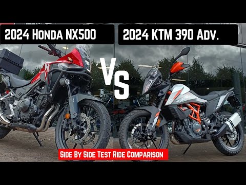 Видео: Сравнение KTM 390 Adventure и Honda NX500 2024 года с удивительными результатами!