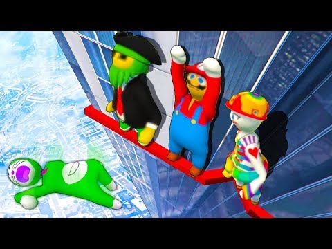 Видео: НЕ СМОТРИ ВНИЗ! ВОТ ЭТО ВЫСОТА! Я ЧУТЬ НЕ СОРВАЛСЯ! САМЫЕ БЕШЕНЫЕ ПРЯТКИ НА ВЫСОТЕ В HUMAN FALL FLAT