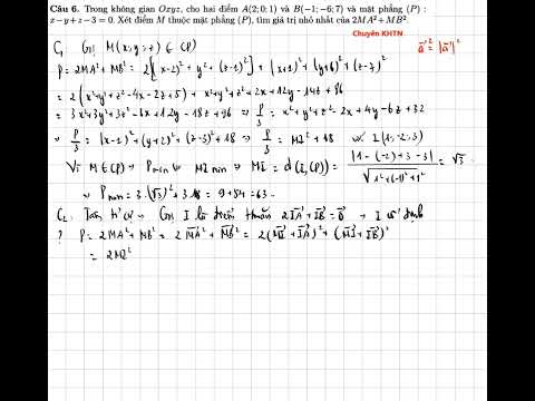 Видео: (Специализируюсь на естественных науках) В системе Oxyz даны две точки A(2;0;1) и B(-1;-6;7) и пл...