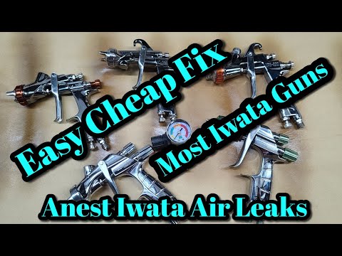 Видео: Anest Iwata Air Leaks W400 LPH400 Wider4L Wider1 Kiwami4 Kiwami3 Kiwami1 WS400 LS400 Дешевый ремонт