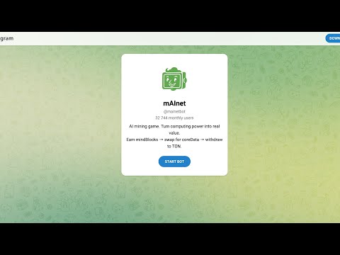 Видео: mAInet (mainetbot) - обзор бота в телеграм, что предлагает? Отзывы пользователей