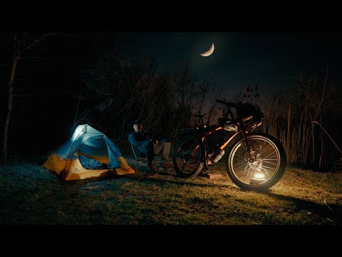 Видео: Велопоход | Первый Раз Один с Палаткой | Без слов