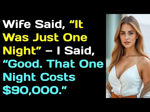 Видео: Жена сказала: «Это была всего одна ночь». Я ответил: «Отлично. Эта ночь стоит 90 000 долларов». #...