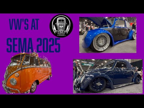 Видео: Выставка VW на SEMA 2025: шкивы MST, самодельный Beetle, автобус VW от Fluffy и редкий Hebmüller ...