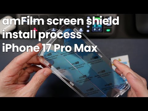 Видео: Процесс установки защитного экрана amFilm для iPhone 17 Pro Max