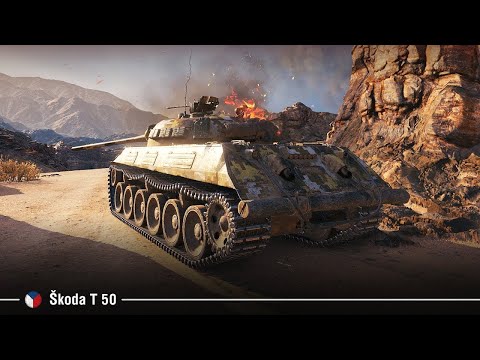 Видео: Skoda T50 Теперь на 4 снаряда в барабане | Tanks Blitz