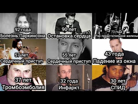 Видео: Топ умерших артистов по возрасту (объединение)