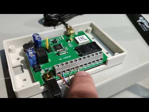 Видео: Подключение GSM модуля NV1025 к приводу R-Tech