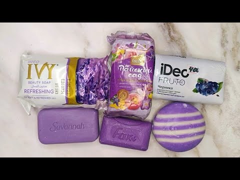 Видео: Asmr cutting soap💜💜💜 резка сухого мыла
