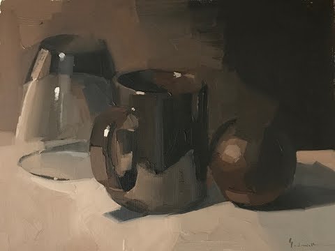 Видео: Живопись маслом с Сарой Седвик: Живопись чёрным