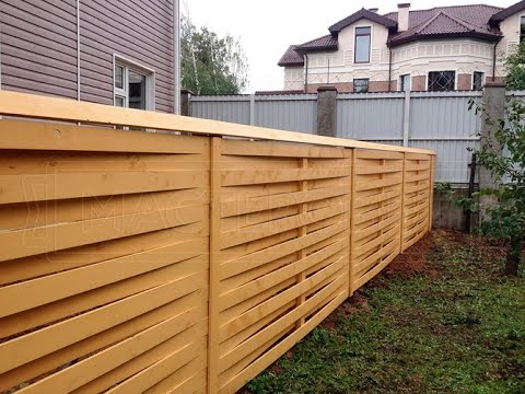 Видео: Монтаж забора по технологии венское плетение