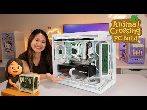 Видео: Мы превратили ЖК-экраны в Animal Crossing в Lian Li O11D Mini V2 🌸💻