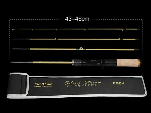 Видео: Хороший и недорогой  Спиннинг для форели и путешествий. SEASIR Silent Stream С-504 четырех частное