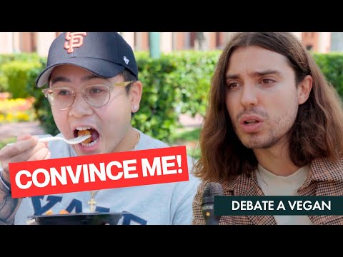 Видео: Мясоед ест курицу на глазах у вегана. Можно ли убедить его остановиться?