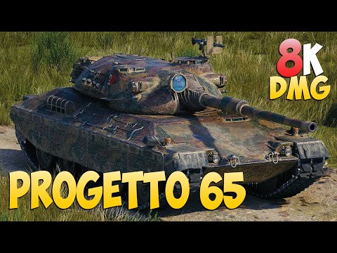 Видео: Progetto 65 - 6 Kills 8K DMG - Основной воин! - Мир Танков