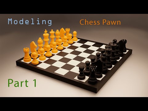 Видео: Как создать шахматную фигуру пешку (pawn) в Blender Часть 1