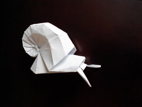 Видео: Улитка в ракушке оригами (Shiri Daniel), Snail shell in origami