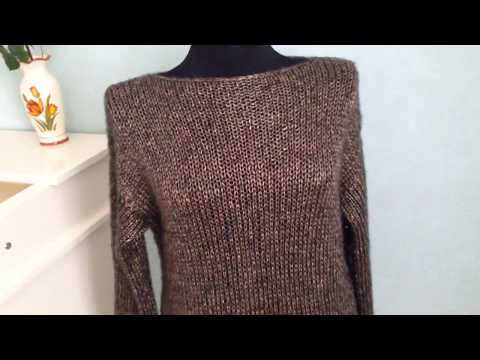 Видео: Самый простой свитер " Позолота"