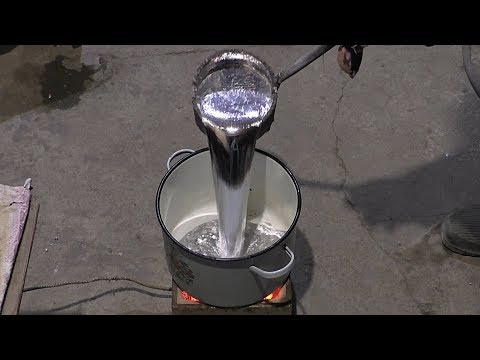 Видео: Отливка из алюминия блина большого диаметра