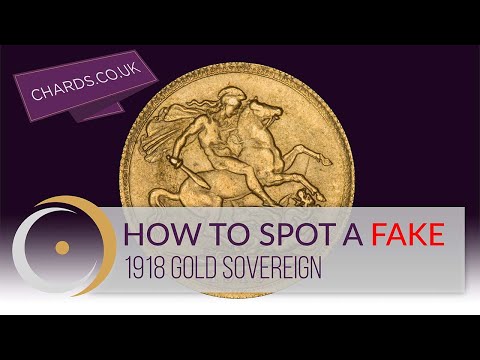 Видео: Как распознать подделку [3]: золотой соверен 1918 года