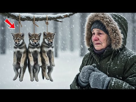Видео: Одинокая женщина спасла трёх волчат в метель — и её жизнь изменилась навсегда