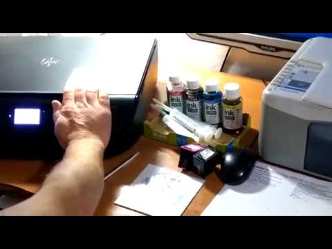 Видео: Как снять защиту принтера HP5000  и обнулить картридж HP 652