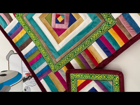 Видео: Ет табақ астына және аққұман астына төсеніш. Прихватки. #прихватки #шитье #құрақ #көрпе