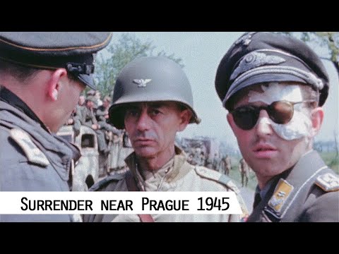 Видео: Немецкий вермахт капитулирует под Прагой (1945 г.)