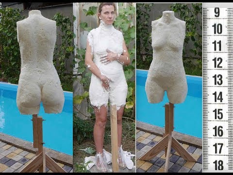 Видео: DIY: Как сделать манекен гипс + пена (часть 1) Dress Form Cast In Flexible Foam