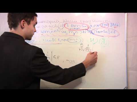 Видео: Критерий Коши сходимости числовых рядов