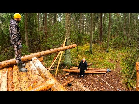 Видео: Положили ПОСЛЕДНИЙ ВЕНЕЦ | ЛЕСНОЙ ДОМ | ИЗБА | FOREST HOUSE | DUGOUT | HUT