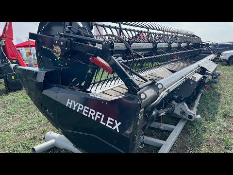 Видео: Capello Hyperflex - уникальная копирующая дреперная жатка для уборки зернобобовых без потерь.