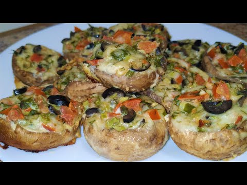 Видео: ГРИБЫ Шампиньоны! Покажу как Вкусно Фаршировать и Приготовить!