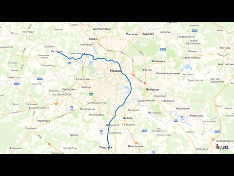 Видео: МЦД-2 от Подольска до Нахабино за 10 минут