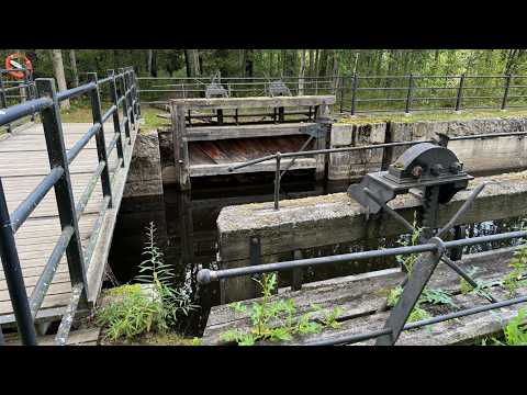 Видео: Водні канали "Коннус" у фінській Леппявирті. Konnuskanäle in finnische Leppävirta.