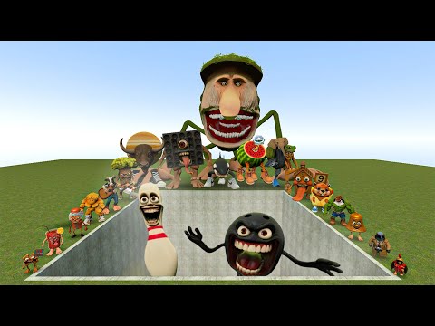 Видео: Итальянские мемы ИИ Brainrot против боссов Dobababido и Danindukdum в гигантской яме – Gmod Chaos