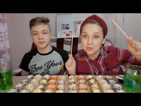 Видео: Роллы🍣Суши/Мукбанг/Rolli🍣Sushi/И опять разочарование😔 Алиса не захотела сниматься😢