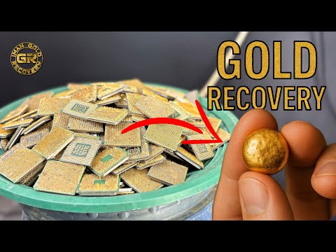 Видео: Как я получил золото из 13 кг процессоров AMD – процесс, выход и стоимость