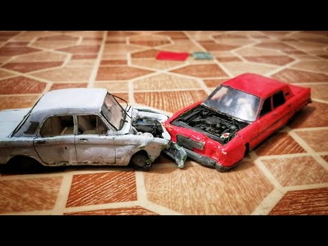 Видео: ГАЗ против Линкольн! Разбил два автомобиля из ПЛАСТИЛИНА! ЛОБ в ЛОБ! *часть 8*