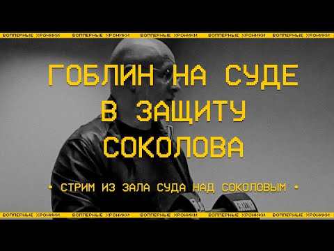 Видео: Гоблин как свидетель защиты Соколова выступает в суде [полная версия с заседания 14.10.2020]