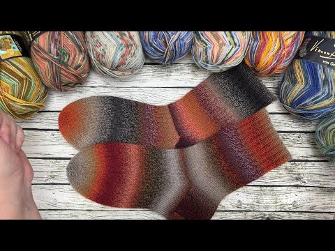 Видео: Моя вязальная неделя Но15/23. Носки ￼из Schoppel Zauberball. Пряжа Opal Vincent Van Gogh.